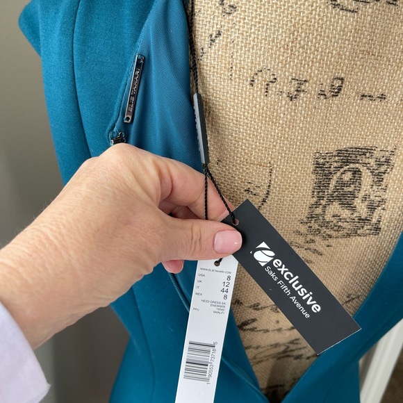 NWT Elie Tahari Heidi Fit And Flare Dress Amalfi Sz 8 - Picture 8 of 9